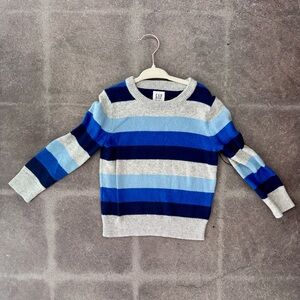 GAP Kids Blue and Gray Knit Sweater